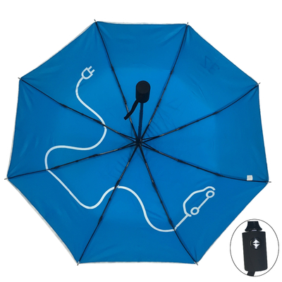 مظلة قابلة للطي ذات طبقة مزدوجة ومفتوحة تلقائيًا مع أضلاع زجاجية مزدوجة