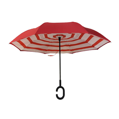 SGS مخصص قماش حريري مظلة طبقة مزدوجة معكوسة معكوسة