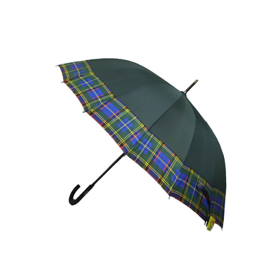 OEM 24k مظلة مستقيمة صامد للريح بمقبض طويل