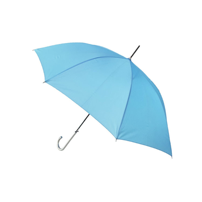 OEM مظلة قماش حريري مستقيمة مقاومة للماء بمقبض من الألومنيوم