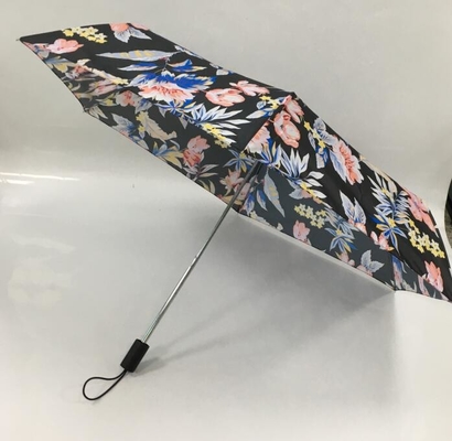 BSCI مقبض خشبي بحجم الجيب مظلة قطرها 93 سم مع طباعة المتداول
