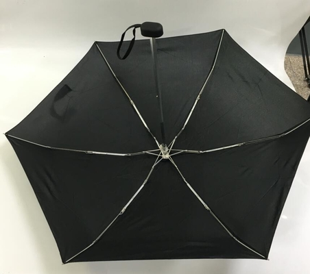 190T قماش حريري 5 أضعاف مظلة جيب صغيرة 19 × 6 ك مع إطار من الألومنيوم