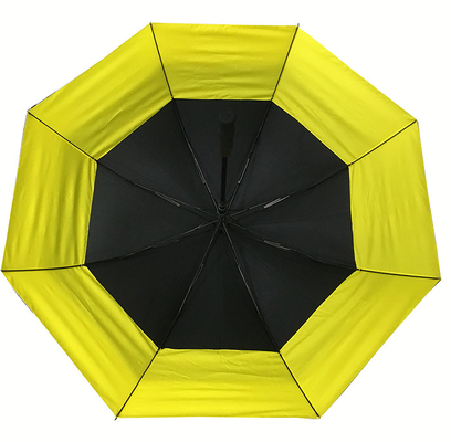 30 بوصة 190T قماش حريري مظلة أوتوماتيكية مفتوحة مزدوجة مظلة للجولف