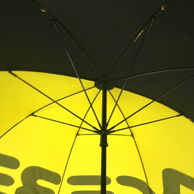 دليل فتح إطار الألياف الزجاجية مظلة الغولف الترويجية مع مقبض EVA