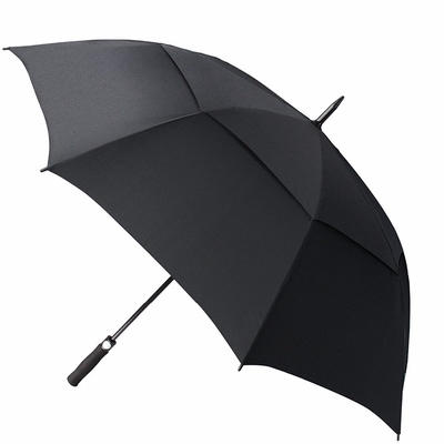 ترويجية قماشية 190T طبقة مزدوجة جولف المطر مظلة