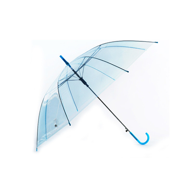 شعار مخصص الكبار بو مظلة شفافة 3 قابلة للطي 23 بوصة × 8 كيلو