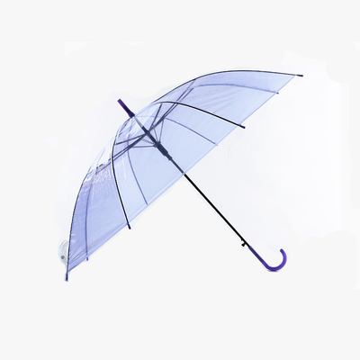 شعار مخصص الكبار بو مظلة شفافة 3 قابلة للطي 23 بوصة × 8 كيلو