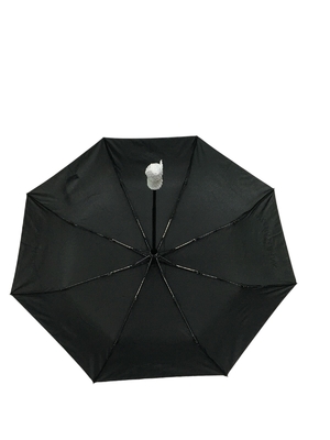 مظلة مزدوجة من الألياف الزجاجية مقاومة للرياح ، لون أسود ضياء 95 سم