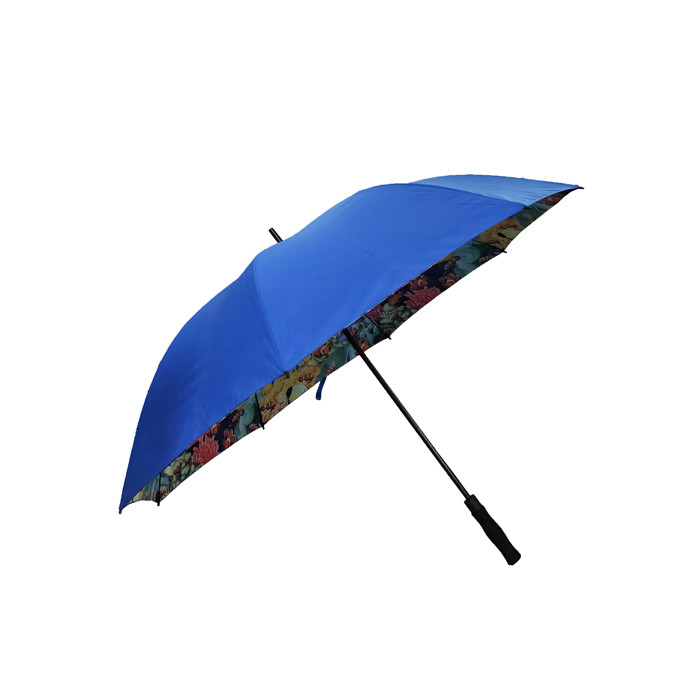 Compact Golf Umbrella with 96cm Closed Length 130cm Open Diameter and 8 Ribs for Windproof Protection