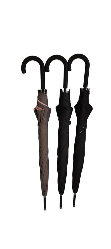 مظلة مفتوحة ذاتية مع إطار ألياف الزجاج، 23 بوصة الحجم، ونسيج البوليستر المقاوم