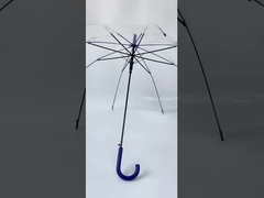 23 بوصة، 8K، مقبض مظلة ملونة، إطار ملون، مظلة أمطار شفافة